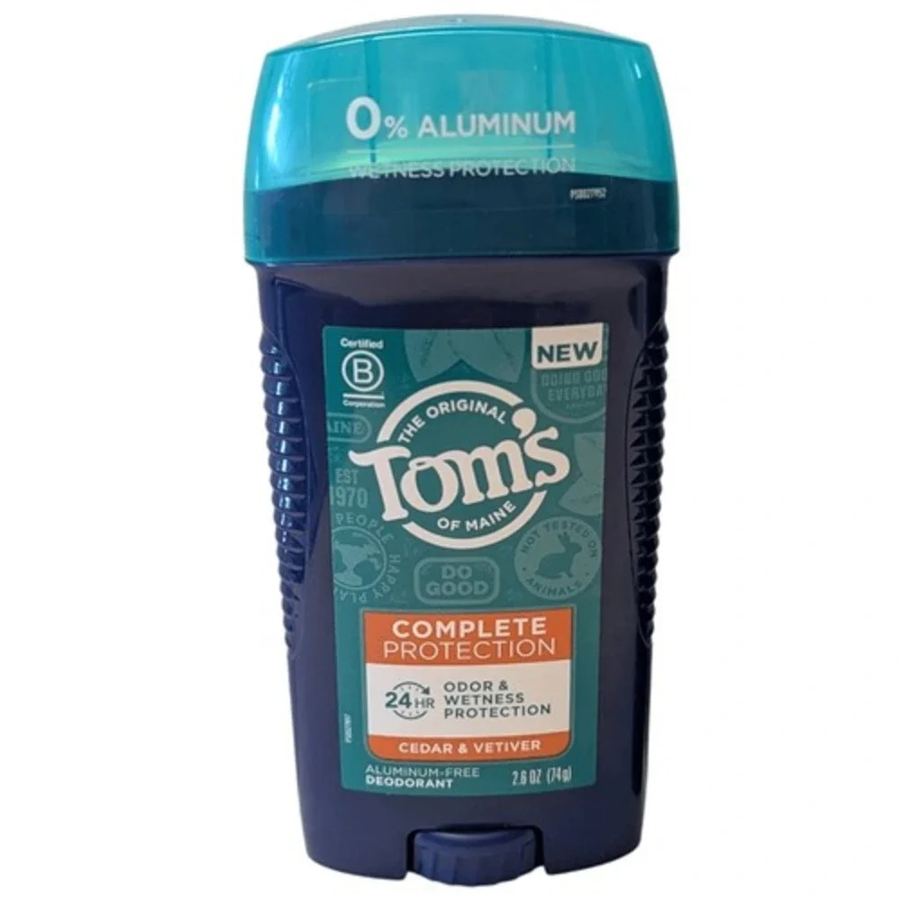Tom's of Maine Complete Protection Cedar Vetiver Aluminum-Free Deodorant 3 Pack